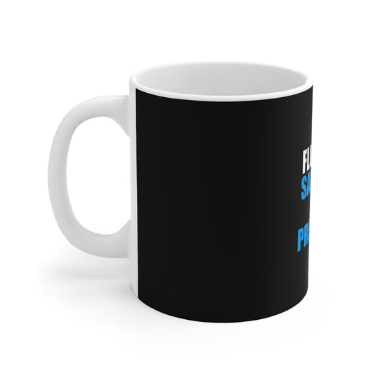 Fluent In Sarcasm Mug - funny dark humor mug - detail view | Stoney Tshirts