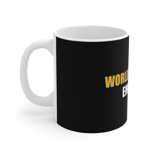 World's Okayest Employee Mug - funny dark humor mug - detail view | Stoney Tshirts