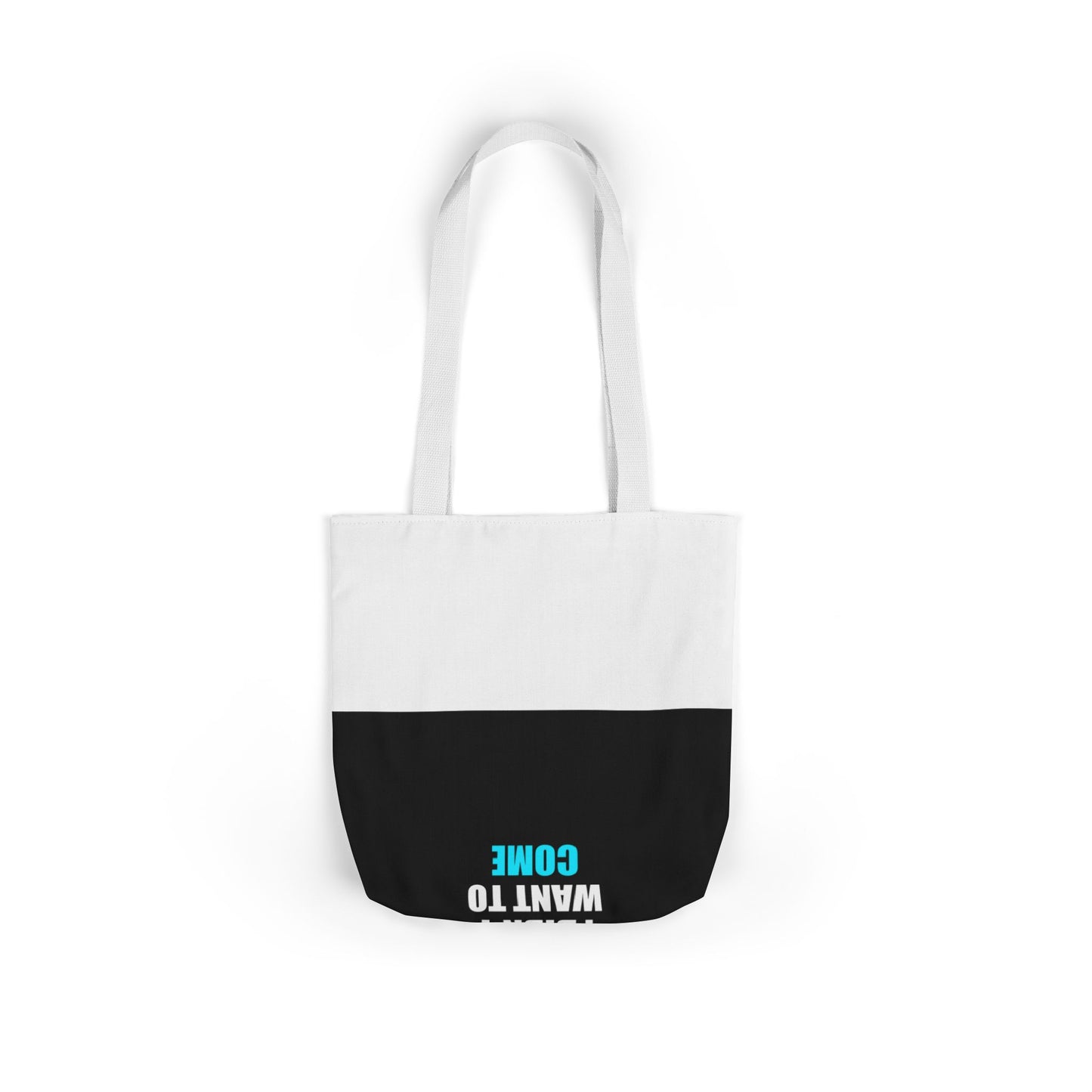 Sorry I'm Late Tote Bag - dark humor tote bag - flat lay | Stoney Tshirts
