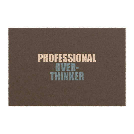 Professional Overthinker Doormat - funny dark humor doormat - front view | Stoney Tshirts