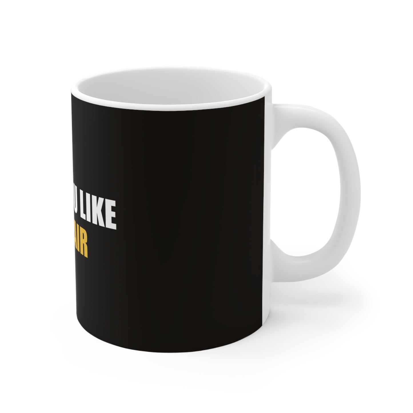 I Hope You Like Dog Hair Mug - funny dark humor mug - lifestyle mockup | Stoney Tshirts