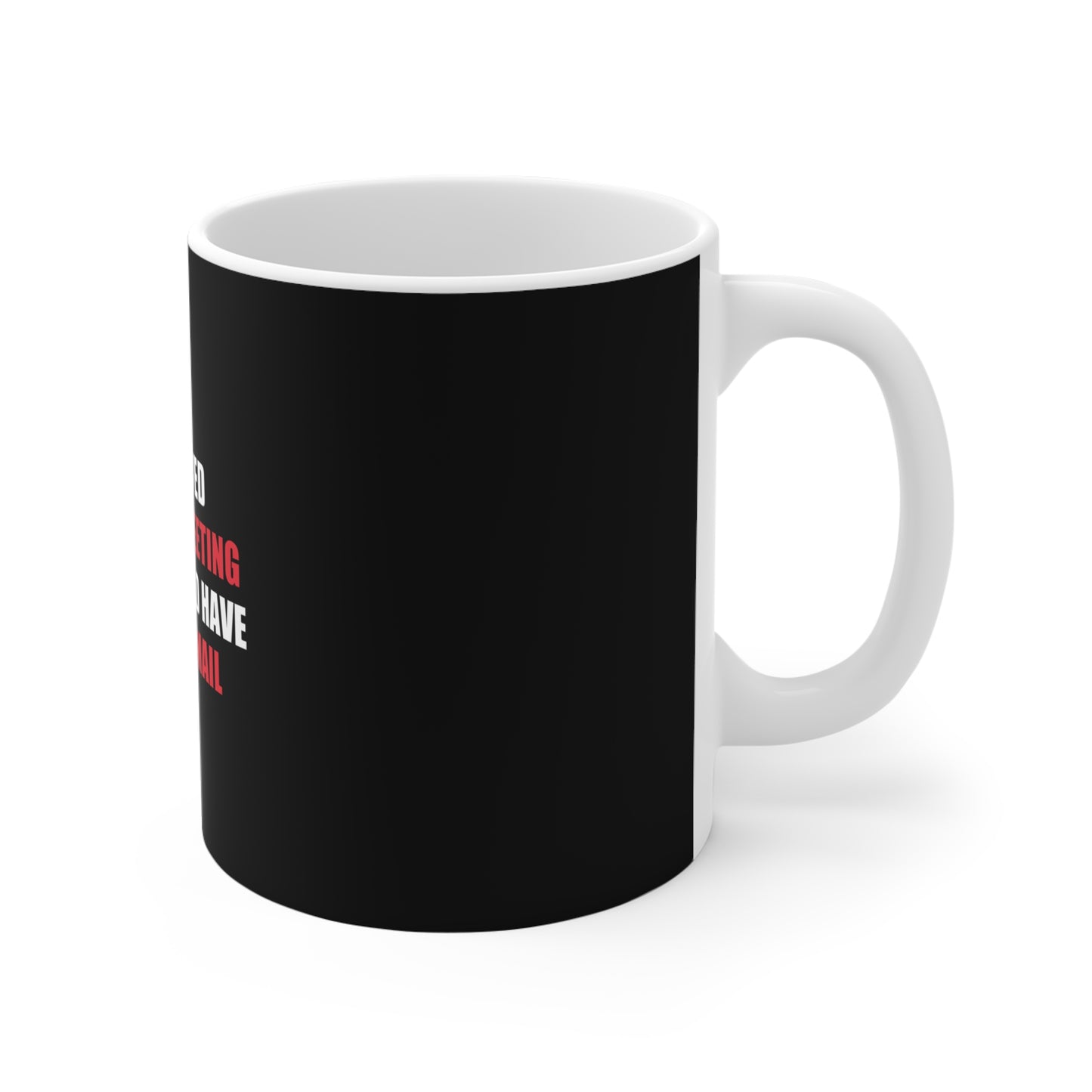 I Survived Another Meeting Mug - funny dark humor mug - lifestyle mockup | Stoney Tshirts