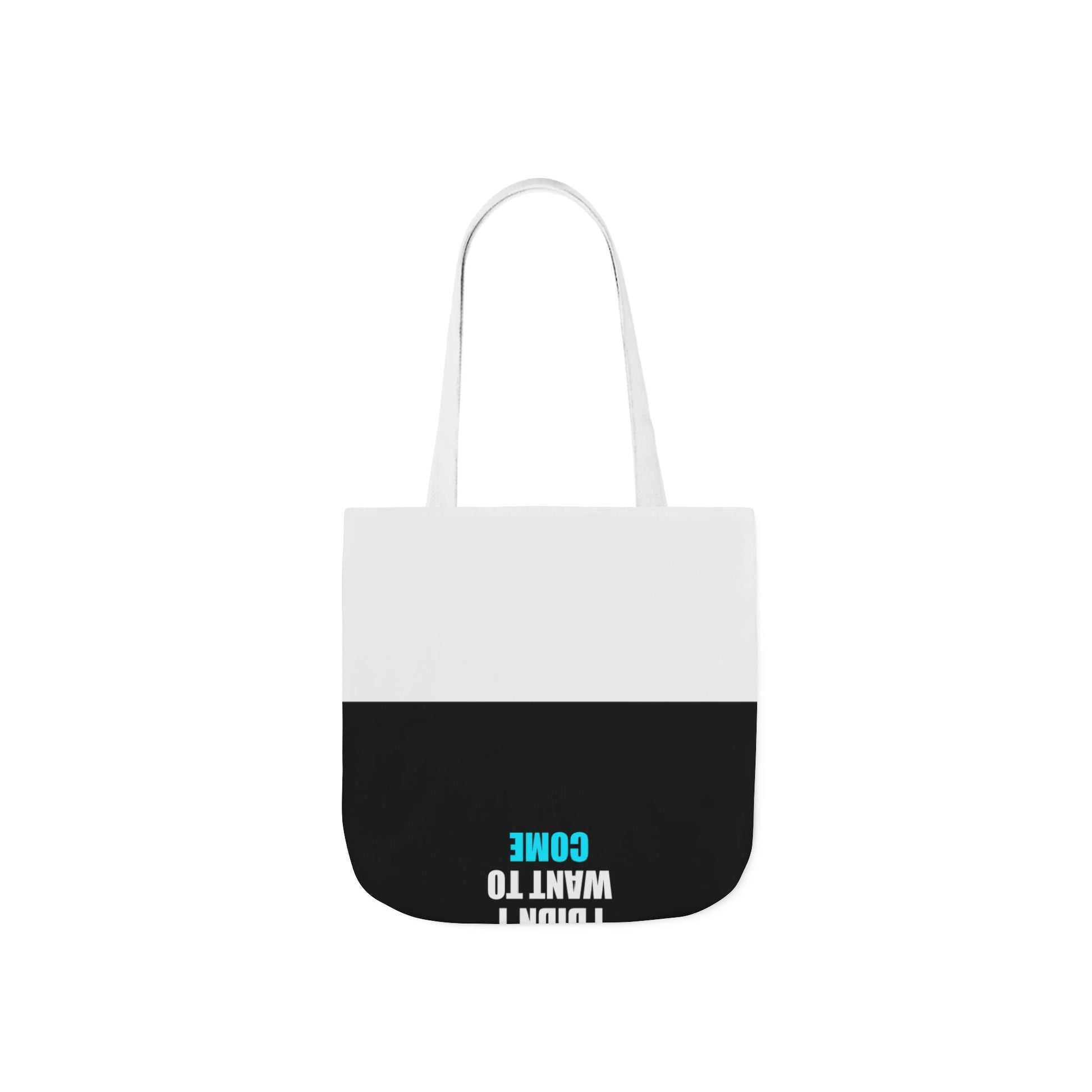 Sorry I'm Late Tote Bag - dark humor tote bag - close-up | Stoney Tshirts