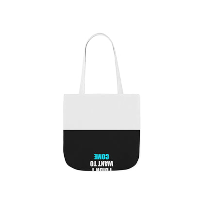 Sorry I'm Late Tote Bag - dark humor tote bag - close-up | Stoney Tshirts