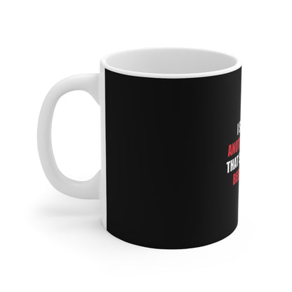 I Survived Another Meeting Mug - funny dark humor mug - detail view | Stoney Tshirts