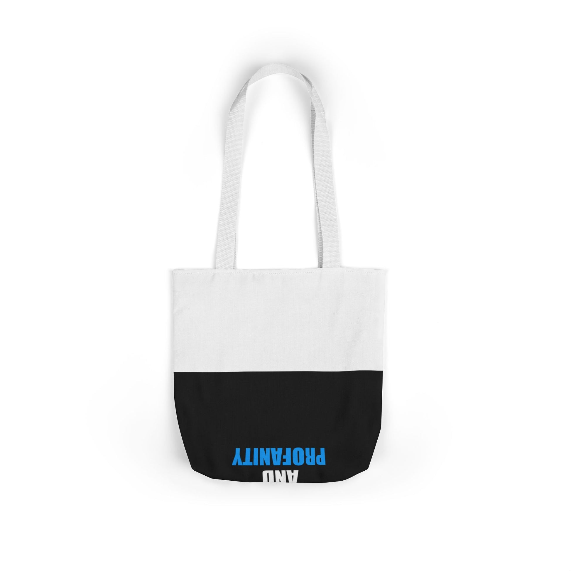 Fluent In Sarcasm Tote Bag - dark humor tote bag - flat lay | Stoney Tshirts