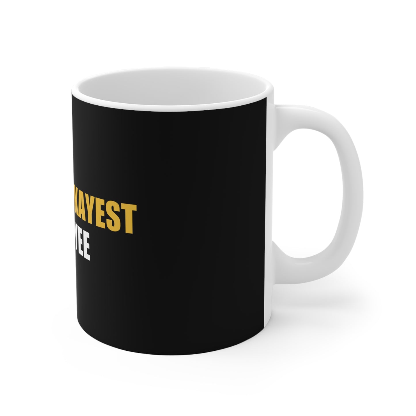 World's Okayest Employee Mug - funny dark humor mug - lifestyle mockup | Stoney Tshirts