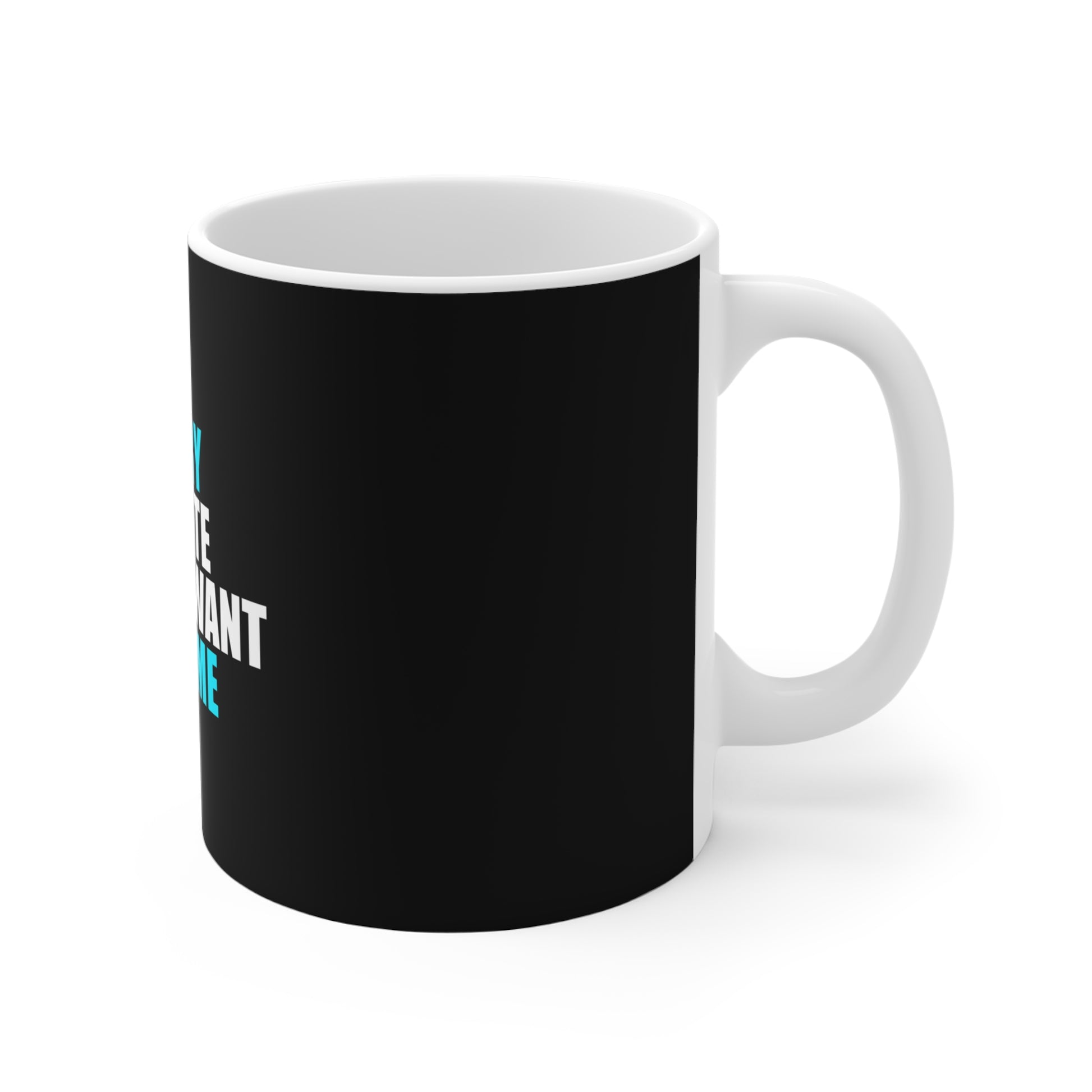 Sorry I'm Late Mug (Version B) - funny dark humor mug - lifestyle mockup | Stoney Tshirts