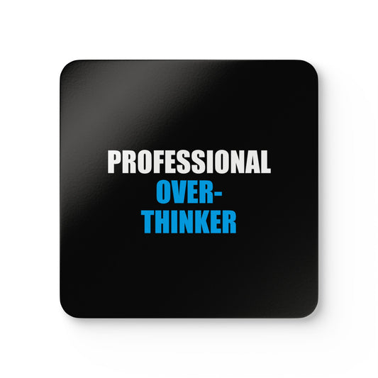 Professional Overthinker Coaster Set - dark humor coaster set - front view | Stoney Tshirts