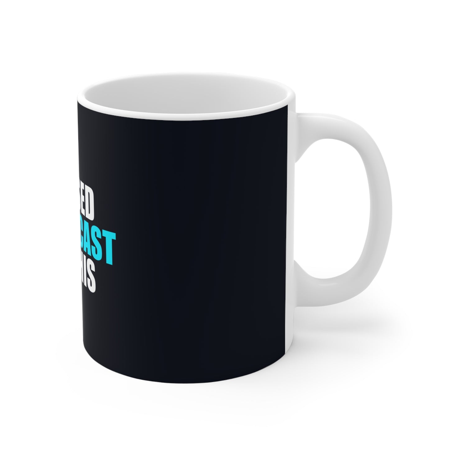 I Paused My Podcast Mug - funny dark humor mug - lifestyle mockup | Stoney Tshirts