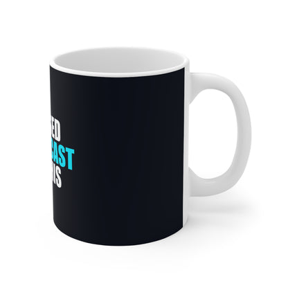I Paused My Podcast Mug - funny dark humor mug - lifestyle mockup | Stoney Tshirts