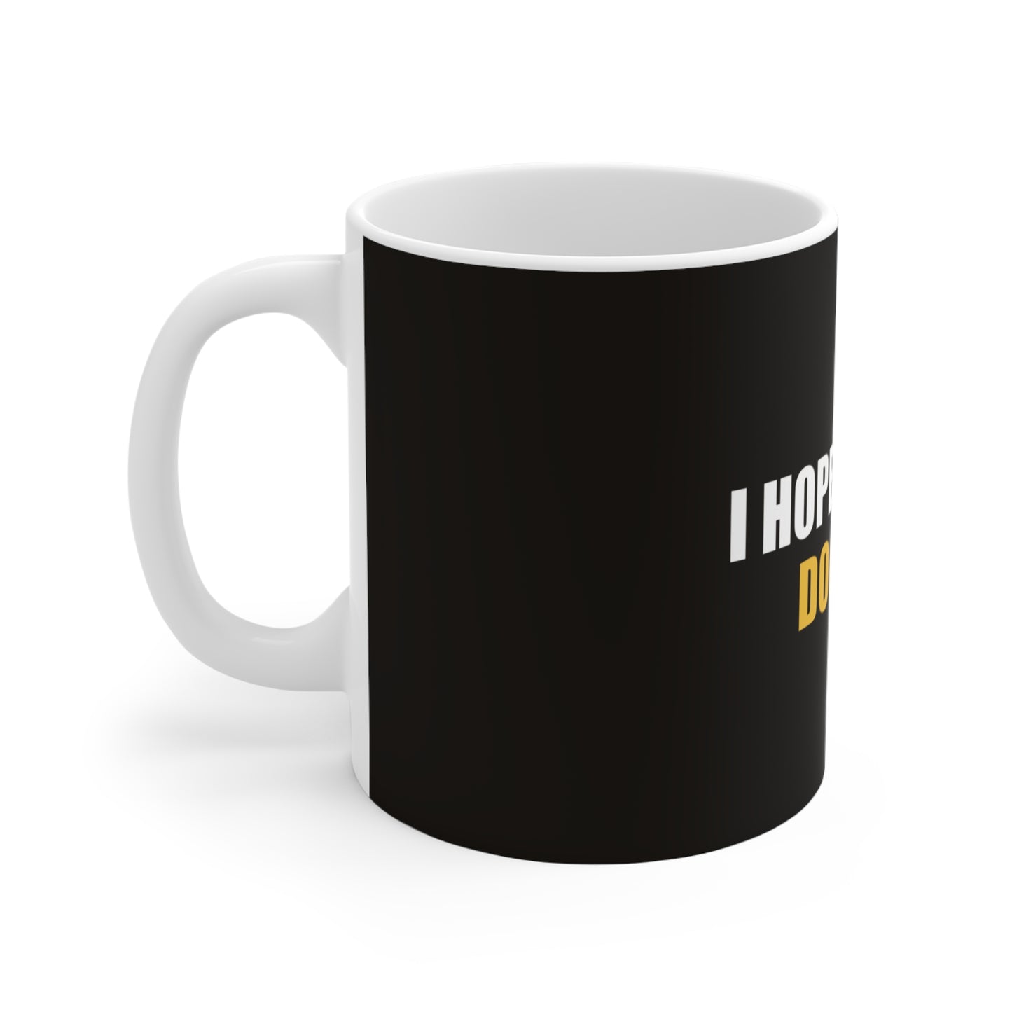 I Hope You Like Dog Hair Mug - funny dark humor mug - detail view | Stoney Tshirts