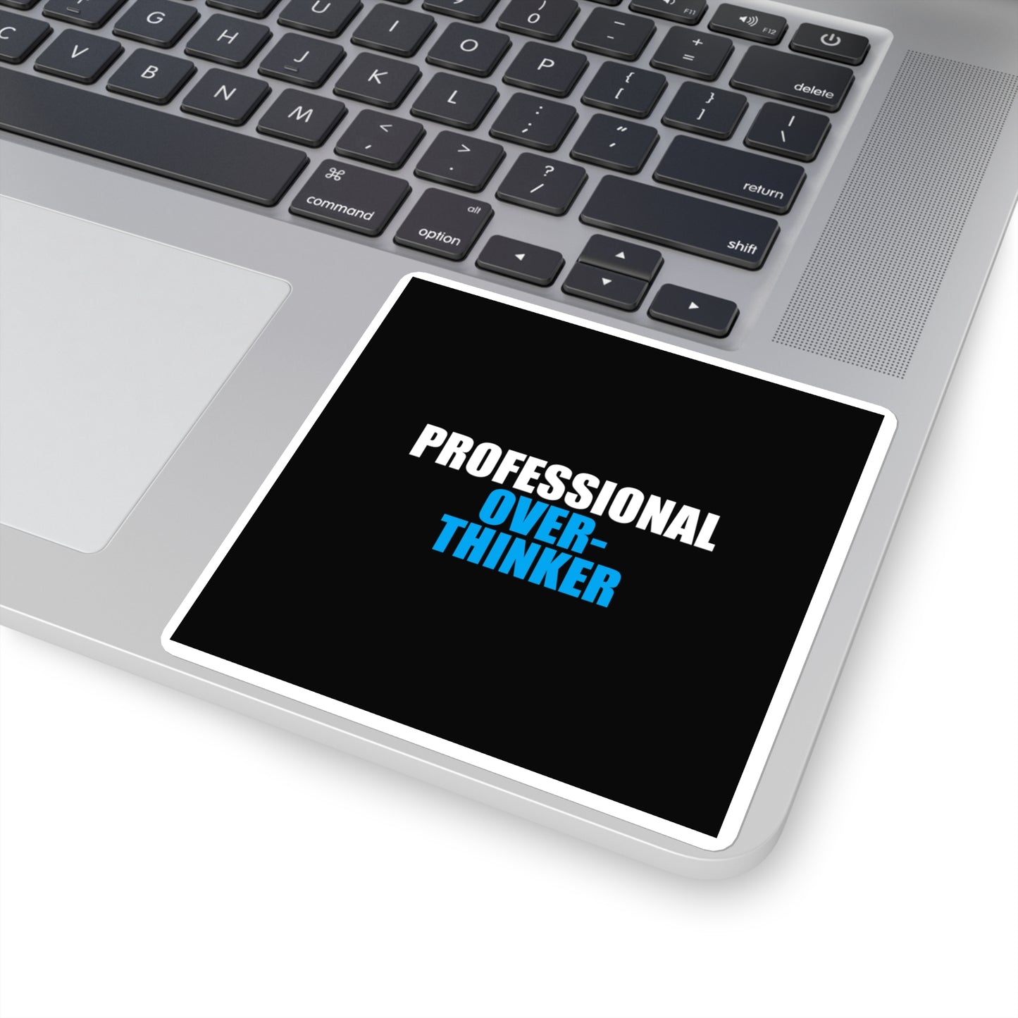 Professional Overthinker Sticker - dark humor sticker - close-up | Stoney Tshirts