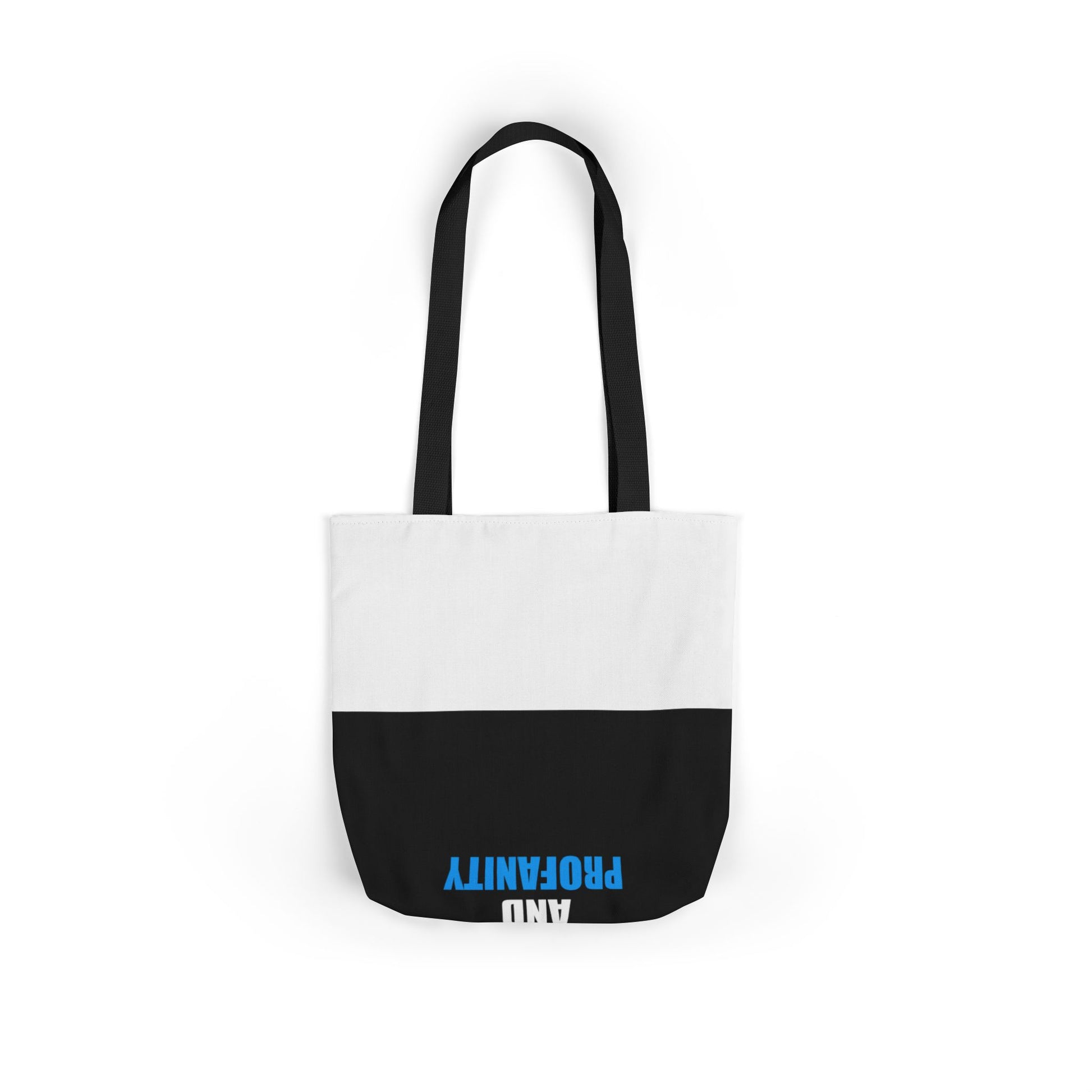 Fluent In Sarcasm Tote Bag - dark humor tote bag - size chart | Stoney Tshirts