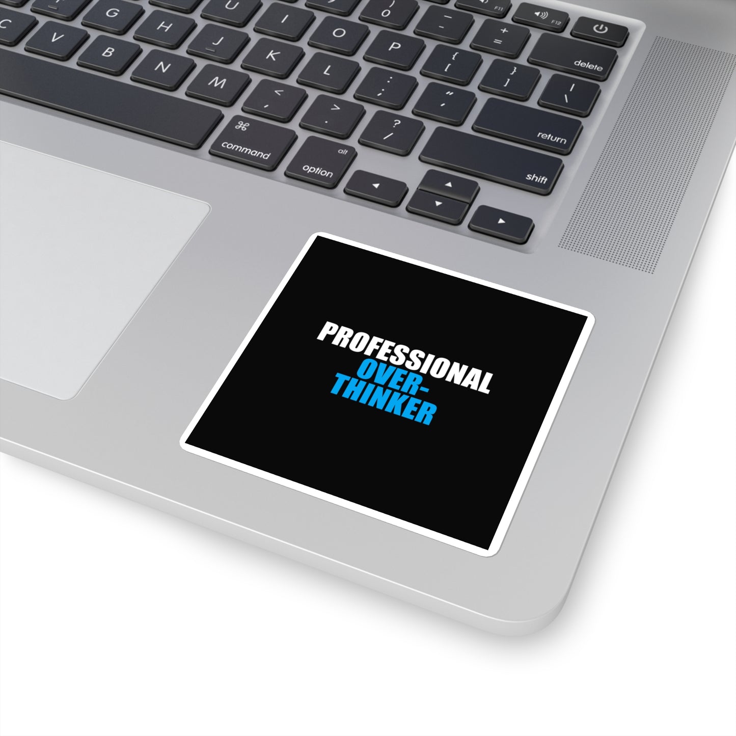 Professional Overthinker Sticker - dark humor sticker - back view | Stoney Tshirts