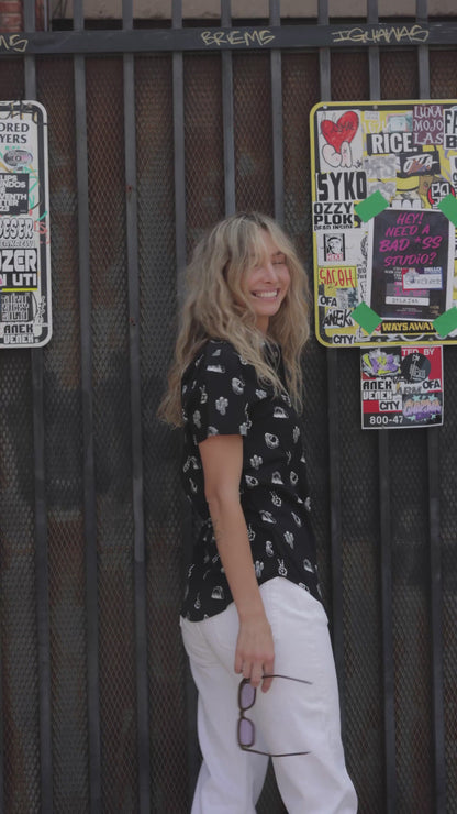 No Problemo Button-Up - edgy button-up shirt - flat lay | Stoney Tshirts