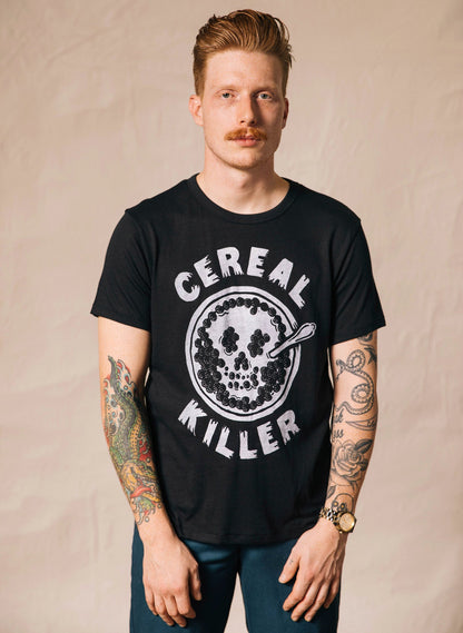 Cereal Killer Tee - dark humor t-shirt - alternate angle | Stoney Tshirts