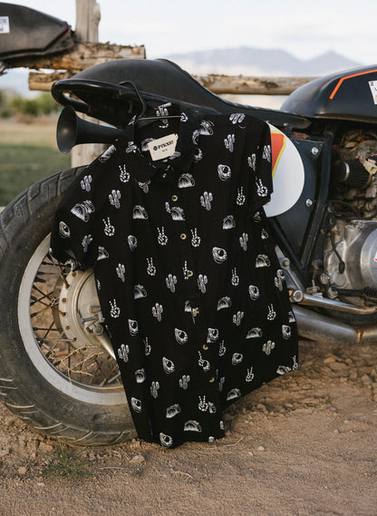 No Problemo Button-Up - edgy button-up shirt - alternate angle | Stoney Tshirts