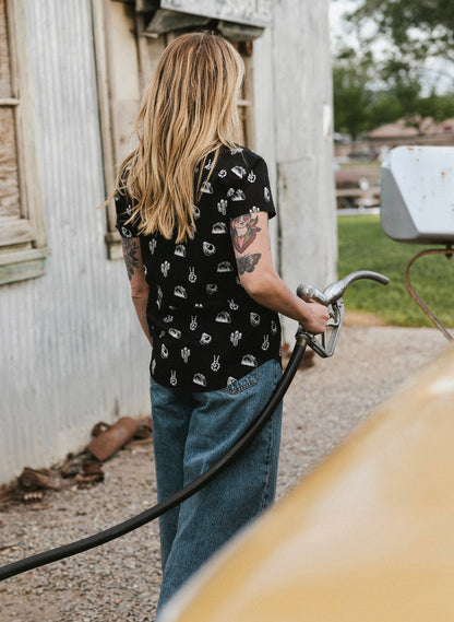 No Problemo Button-Up - edgy button-up shirt - lifestyle mockup | Stoney Tshirts