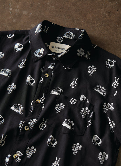 No Problemo Button-Up - edgy button-up shirt - size chart | Stoney Tshirts