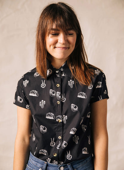 No Problemo Button-Up - edgy button-up shirt - view 10 | Stoney Tshirts